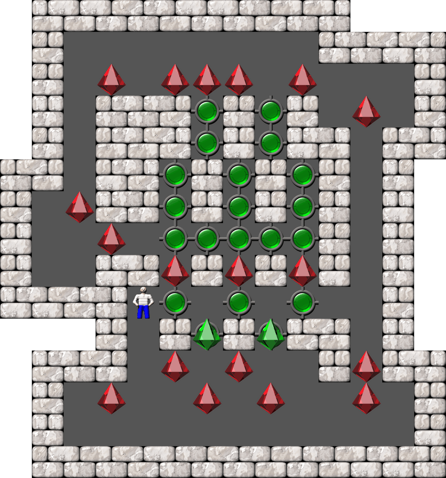 Sokoban Mass Remodel level 22